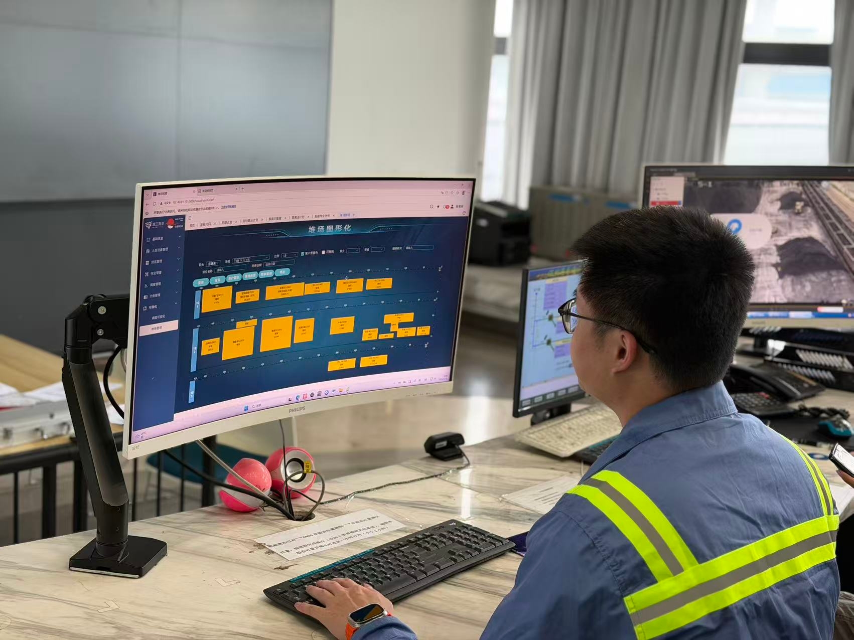 乐清湾港区上线散杂货生产治理系统
